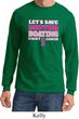 Mens Breast Cancer Shirt Motor Boating Long Sleeve Tee T-Shirt