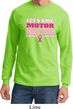 Mens Breast Cancer Shirt Motor Boating Long Sleeve Tee T-Shirt