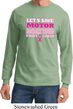 Mens Breast Cancer Shirt Motor Boating Long Sleeve Tee T-Shirt