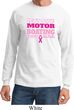 Mens Breast Cancer Shirt Motor Boating Long Sleeve Tee T-Shirt