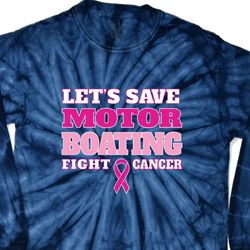 Mens Breast Cancer Shirt Motor Boating Long Sleeve Tie Dye Tee T-shirt Mens Breast Cancer Shirt Motor Boating Long Sleeve Tie Dye Tee T-shirt