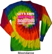 Mens Breast Cancer Shirt Motor Boating Long Sleeve Tie Dye Tee T-shirt
