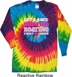 Mens Breast Cancer Shirt Motor Boating Long Sleeve Tie Dye Tee T-shirt