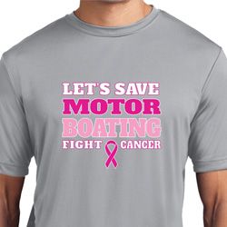 Mens Breast Cancer Shirt Motor Boating Moisture Wicking Tee T-Shirt Mens Breast Cancer Shirt Motor Boating Moisture Wicking Tee T-Shirt