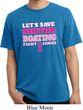 Mens Breast Cancer Shirt Motor Boating Pigment Dyed Tee T-Shirt
