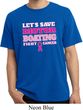 Mens Breast Cancer Shirt Motor Boating Pigment Dyed Tee T-Shirt