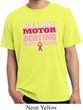 Mens Breast Cancer Shirt Motor Boating Pigment Dyed Tee T-Shirt