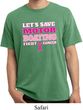 Mens Breast Cancer Shirt Motor Boating Pigment Dyed Tee T-Shirt