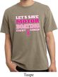 Mens Breast Cancer Shirt Motor Boating Pigment Dyed Tee T-Shirt