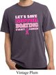 Mens Breast Cancer Shirt Motor Boating Pigment Dyed Tee T-Shirt