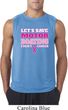 Mens Breast Cancer Shirt Motor Boating Sleeveless Tee T-Shirt