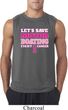 Mens Breast Cancer Shirt Motor Boating Sleeveless Tee T-Shirt