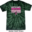 Mens Breast Cancer Shirt Motor Boating Spider Tie Dye Tee T-shirt