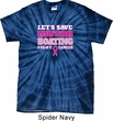 Mens Breast Cancer Shirt Motor Boating Spider Tie Dye Tee T-shirt