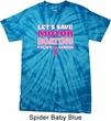 Mens Breast Cancer Shirt Motor Boating Spider Tie Dye Tee T-shirt