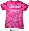 Mens Breast Cancer Shirt Motor Boating Spider Tie Dye Tee T-shirt