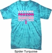 Mens Breast Cancer Shirt Motor Boating Spider Tie Dye Tee T-shirt