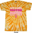Mens Breast Cancer Shirt Motor Boating Twist Tie Dye Tee T-shirt