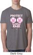 Mens Breast Cancer Shirt Protect 2nd Base Burnout Tee T-Shirt