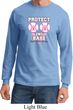 Mens Breast Cancer Shirt Protect 2nd Base Long Sleeve Tee T-Shirt