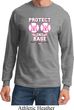 Mens Breast Cancer Shirt Protect 2nd Base Long Sleeve Tee T-Shirt