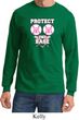 Mens Breast Cancer Shirt Protect 2nd Base Long Sleeve Tee T-Shirt