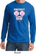 Mens Breast Cancer Shirt Protect 2nd Base Long Sleeve Tee T-Shirt