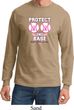 Mens Breast Cancer Shirt Protect 2nd Base Long Sleeve Tee T-Shirt