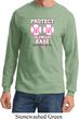 Mens Breast Cancer Shirt Protect 2nd Base Long Sleeve Tee T-Shirt