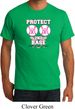Mens Breast Cancer Shirt Protect 2nd Base Organic Tee T-Shirt