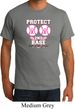 Mens Breast Cancer Shirt Protect 2nd Base Organic Tee T-Shirt