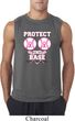 Mens Breast Cancer Shirt Protect 2nd Base Sleeveless Tee T-Shirt