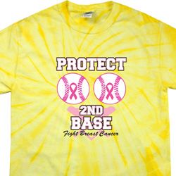 Mens Breast Cancer Shirt Protect 2nd Base Spider Tie Dye Tee T-shirt Mens Breast Cancer Shirt Protect 2nd Base Spider Tie Dye Tee T-shirt
