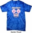 Mens Breast Cancer Shirt Protect 2nd Base Spider Tie Dye Tee T-shirt