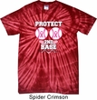 Mens Breast Cancer Shirt Protect 2nd Base Spider Tie Dye Tee T-shirt