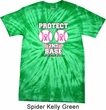 Mens Breast Cancer Shirt Protect 2nd Base Spider Tie Dye Tee T-shirt