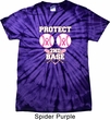 Mens Breast Cancer Shirt Protect 2nd Base Spider Tie Dye Tee T-shirt