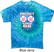 Mens Breast Cancer Shirt Protect 2nd Base Tie Dye Tee T-shirt