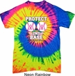Mens Breast Cancer Shirt Protect 2nd Base Tie Dye Tee T-shirt