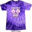 Mens Breast Cancer Shirt Protect 2nd Base Tie Dye Tee T-shirt
