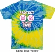 Mens Breast Cancer Shirt Protect 2nd Base Tie Dye Tee T-shirt