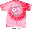 Mens Breast Cancer Shirt Protect 2nd Base Tie Dye Tee T-shirt
