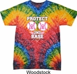 Mens Breast Cancer Shirt Protect 2nd Base Tie Dye Tee T-shirt