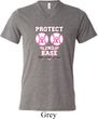Mens Breast Cancer Shirt Protect 2nd Base Tri Blend V-neck Tee T-Shirt