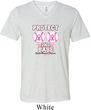 Mens Breast Cancer Shirt Protect 2nd Base Tri Blend V-neck Tee T-Shirt