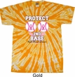 Mens Breast Cancer Shirt Protect 2nd Base Twist Tie Dye Tee T-shirt