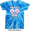 Mens Breast Cancer Shirt Protect 2nd Base Twist Tie Dye Tee T-shirt