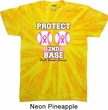 Mens Breast Cancer Shirt Protect 2nd Base Twist Tie Dye Tee T-shirt