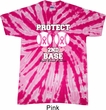 Mens Breast Cancer Shirt Protect 2nd Base Twist Tie Dye Tee T-shirt