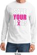 Mens Breast Cancer Shirt Save Your Tatas Long Sleeve Tee T-Shirt